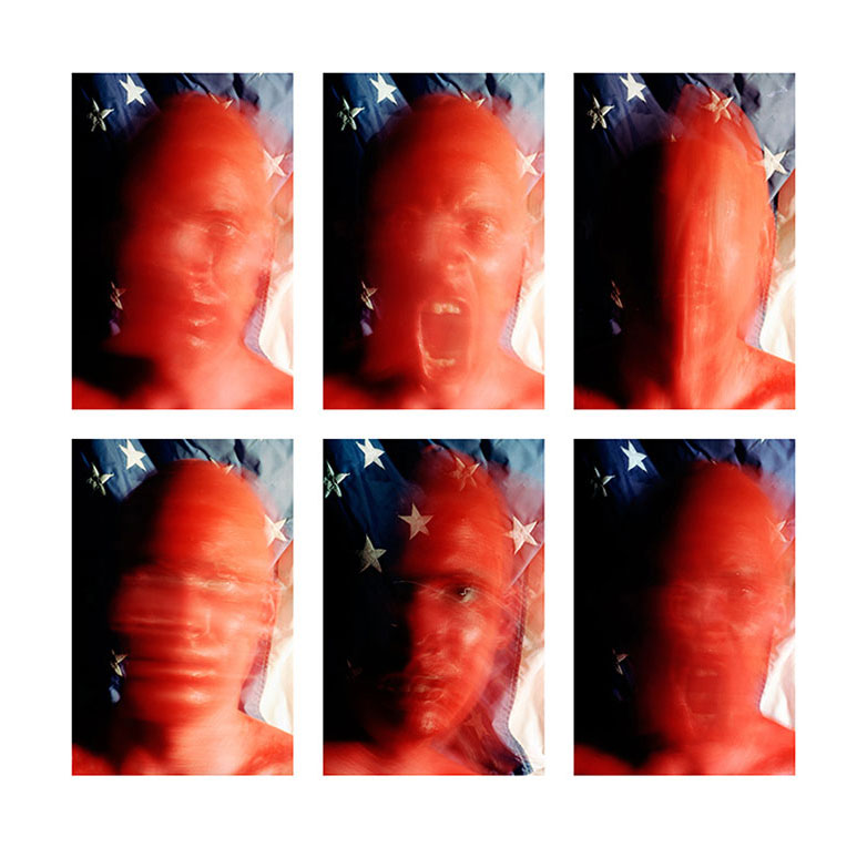 Blue Red States, 1993, reedited 2013, diptych, color digital print, 44 x 44.5