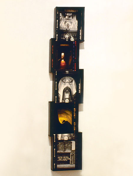 Doctor on Call, 1993, gelatin silver prints, C-Prints, staggered shadow box, 12 x 57 x 3, showing 1 of 3