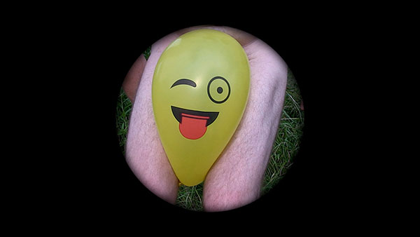 Express Yourself, 2018, video still<br><br>Go to menu, click VIDEOS, to watch excerpts<br><br>In recognition of Emoji Day, I express myself.