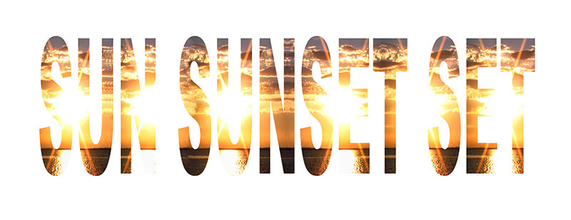 Sun Sunset Set, 2011, color digital print, 46 x 17.75