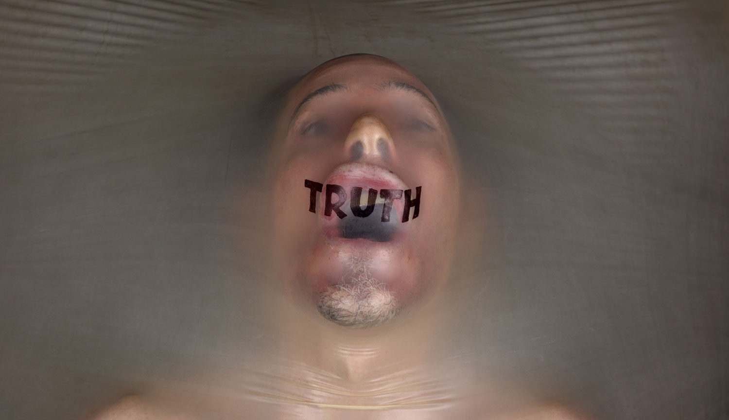 Truth Comes Out, 2022, color digital print, 62 x 36<br><br>Truth comes out.